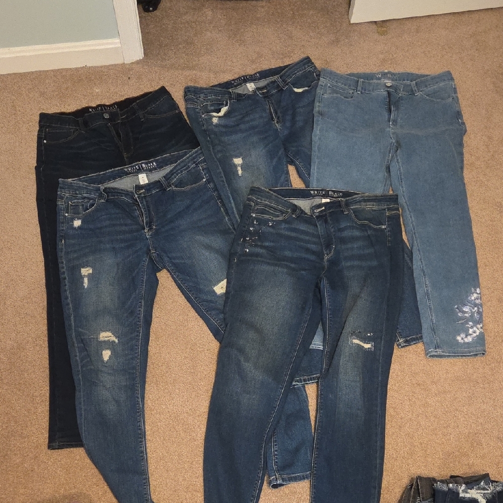 5 Pair White House Black Market Women's Jeans